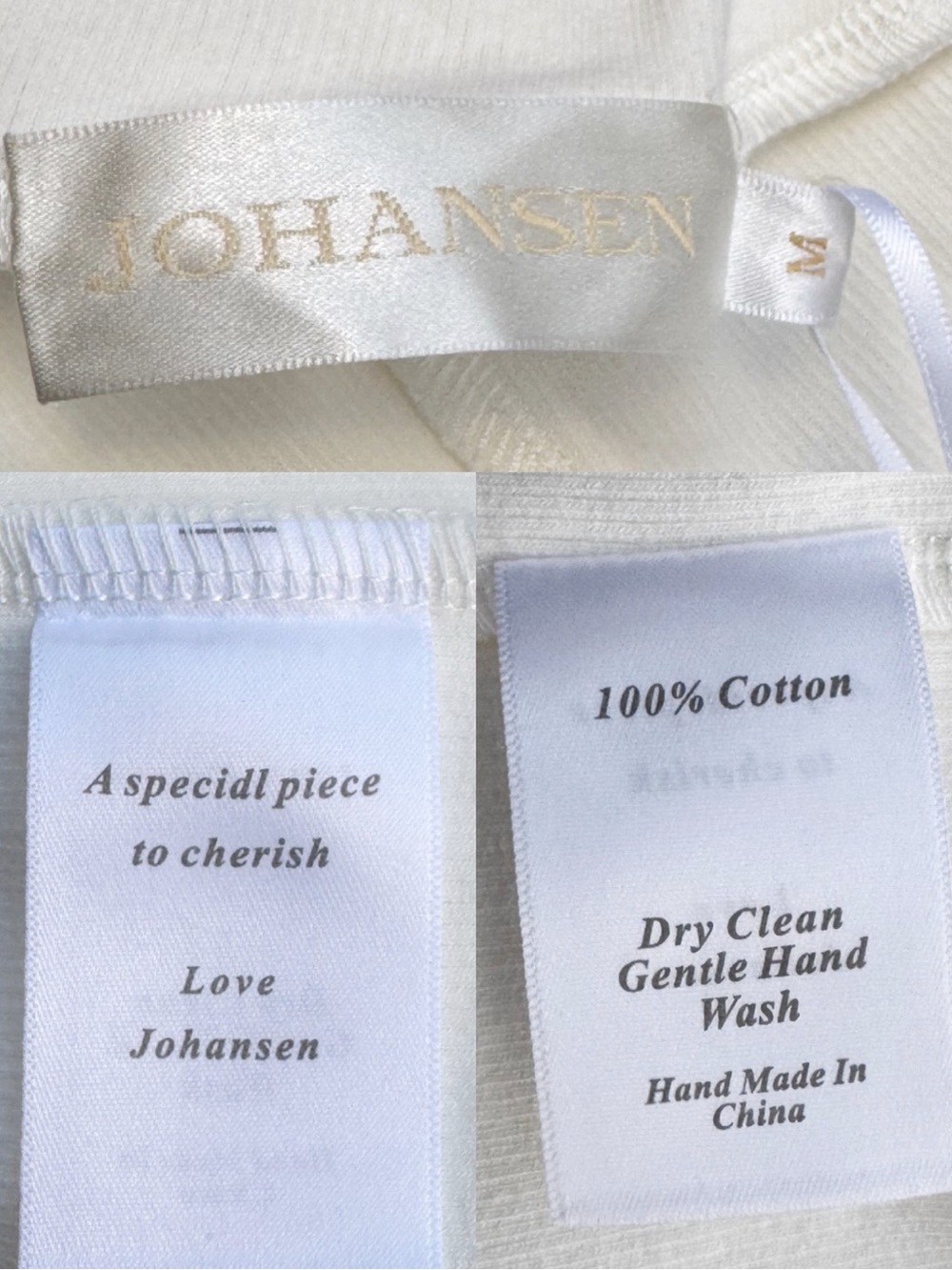 NWT Johansen Long Poppy Dress in White Medium - Picture 9 of 16